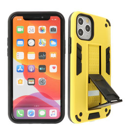 Stand Hardcase Backcover iPhone 11 Pro Geel