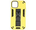 BAOHU Hoesje met Magnetic Stand Hard Case Geschikt voor de iPhone 11 Pro - Stand Shockproof Telefoonhoesje - Grip Stand Back Cover - Geel