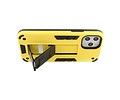 BAOHU Hoesje met Magnetic Stand Hard Case Geschikt voor de iPhone 11 Pro - Stand Shockproof Telefoonhoesje - Grip Stand Back Cover - Geel