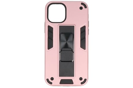 BAOHU Hoesje met Magnetic Stand Hard Case Geschikt voor de iPhone 11 Pro - Stand Shockproof Telefoonhoesje - Grip Stand Back Cover - Roze