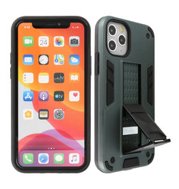 Stand Hardcase Backcover iPhone 11 Pro Donker Groen