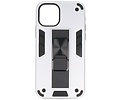 BAOHU Hoesje met Magnetic Stand Hard Case Geschikt voor de iPhone 11 Pro Max - Stand Shockproof Telefoonhoesje - Grip Stand Back Cover - Zilver