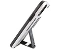 Hoesje met Magnetic Stand Hard Case Geschikt voor de iPhone 11 Pro Max - Stand Shockproof Telefoonhoesje - Grip Stand Back Cover - Zilver