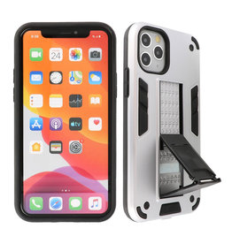 Stand Hardcase Backcover iPhone 11 Pro Max Zilver