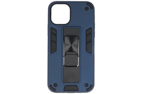 BAOHU Hoesje met Magnetic Stand Hard Case Geschikt voor de iPhone 11 Pro Max - Stand Shockproof Telefoonhoesje - Grip Stand Back Cover - Navy