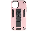 Stand Shockproof Telefoonhoesje - Magnetic Stand Hard Case - Grip Stand Back Cover - Backcover Hoesje voor iPhone 11 Pro Max - Roze