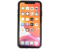 Stand Shockproof Telefoonhoesje - Magnetic Stand Hard Case - Grip Stand Back Cover - Backcover Hoesje voor iPhone X - iPhone Xs - Zilver