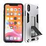 Stand Hardcase Backcover iPhone X / Xs Zilver