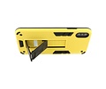 BAOHU Hoesje met Magnetic Stand Hard Case Geschikt voor de iPhone X - iPhone Xs - Stand Shockproof Telefoonhoesje - Grip Stand Back Cover - Geel