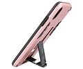 BAOHU Hoesje met Magnetic Stand Hard Case Geschikt voor de iPhone X - iPhone Xs - Stand Shockproof Telefoonhoesje - Grip Stand Back Cover - Roze