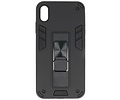 BAOHU Hoesje met Magnetic Stand Hard Case Geschikt voor de iPhone Xs Max - Stand Shockproof Telefoonhoesje - Grip Stand Back Cover - Zwart