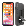 Stand Hardcase Backcover iPhone Xs Max Zwart