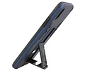 BAOHU Hoesje met Magnetic Stand Hard Case Geschikt voor de iPhone Xs Max - Stand Shockproof Telefoonhoesje - Grip Stand Back Cover - Navy