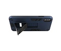 Stand Shockproof Telefoonhoesje - Magnetic Stand Hard Case - Grip Stand Back Cover - Backcover Hoesje voor iPhone Xs Max - Navy