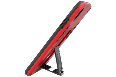 BAOHU Hoesje met Magnetic Stand Hard Case Geschikt voor de iPhone Xs Max - Stand Shockproof Telefoonhoesje - Grip Stand Back Cover - Rood