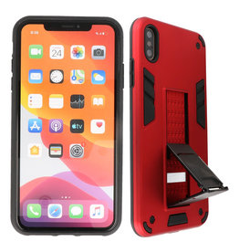 Stand Hardcase Backcover iPhone Xs Max Rood