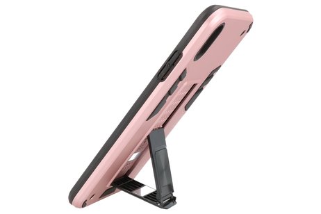 BAOHU Hoesje met Magnetic Stand Hard Case Geschikt voor de iPhone Xs Max - Stand Shockproof Telefoonhoesje - Grip Stand Back Cover - Roze