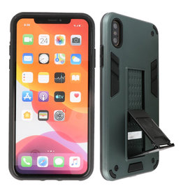 BAOHU Stand Hardcase Backcover iPhone Xs Max Donker Groen