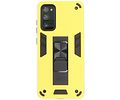 BAOHU Hoesje met Magnetic Stand Hard Case Geschikt voor de Samsung Galaxy S20 FE - Stand Shockproof Telefoonhoesje - Grip Stand Back Cover - Geel