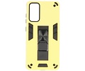 BAOHU Hoesje met Magnetic Stand Hard Case Geschikt voor de Samsung Galaxy S20 FE - Stand Shockproof Telefoonhoesje - Grip Stand Back Cover - Geel