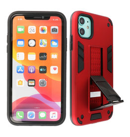 Stand Hardcase Backcover iPhone 11 Rood