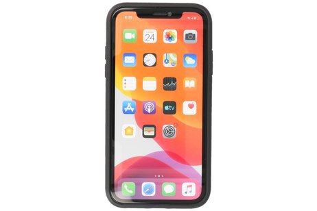 Stand Shockproof Telefoonhoesje - Magnetic Stand Hard Case - Grip Stand Back Cover - Backcover Hoesje voor iPhone 11 - Geel