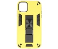 BAOHU Hoesje met Magnetic Stand Hard Case Geschikt voor de iPhone 11 - Stand Shockproof Telefoonhoesje - Grip Stand Back Cover - Geel