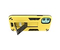 Stand Shockproof Telefoonhoesje - Magnetic Stand Hard Case - Grip Stand Back Cover - Backcover Hoesje voor iPhone 11 - Geel