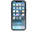 Stand Shockproof Telefoonhoesje - Magnetic Stand Hard Case - Grip Stand Back Cover - Backcover Hoesje voor iPhone 12 Mini - Navy