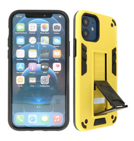 BAOHU Stand Hardcase Backcover iPhone 12 Mini Geel