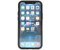 Stand Shockproof Telefoonhoesje - Magnetic Stand Hard Case - Grip Stand Back Cover - Backcover Hoesje voor iPhone 12 Mini - Geel