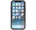 Stand Shockproof Telefoonhoesje - Magnetic Stand Hard Case - Grip Stand Back Cover - Backcover Hoesje voor iPhone 12 Mini - Donker Groen