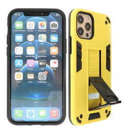 BAOHU Stand Hardcase Backcover iPhone 12 - 12 Pro Geel