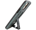 BAOHU Hoesje met Magnetic Stand Hard Case Geschikt voor de iPhone 12 - iPhone 12 Pro - Stand Shockproof Telefoonhoesje - Grip Stand Back Cover - Donker Groen