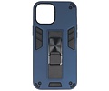 BAOHU Hoesje met Magnetic Stand Hard Case Geschikt voor de iPhone 12 Pro Max - Stand Shockproof Telefoonhoesje - Grip Stand Back Cover - Navy