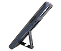 BAOHU Hoesje met Magnetic Stand Hard Case Geschikt voor de iPhone 12 Pro Max - Stand Shockproof Telefoonhoesje - Grip Stand Back Cover - Navy