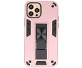 BAOHU Hoesje met Magnetic Stand Hard Case Geschikt voor de iPhone 12 Pro Max - Stand Shockproof Telefoonhoesje - Grip Stand Back Cover - Roze