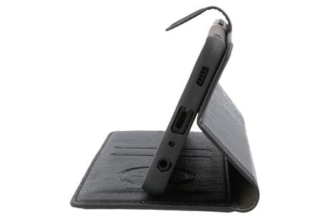 BAOHU KAIYUE - Luxe Portemonnee Hoesje - Pasjeshouder Telefoonhoesje - Wallet Case - Geschikt voor Samsung Galaxy A72 5G - Zwart