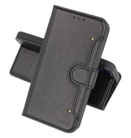 BAOHU Luxe Portemonnee Hoesje Pasjeshouder Telefoonhoesje Samsung Galaxy A72 5G - Zwart