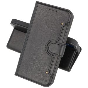 BAOHU KAIYUE - Luxe Portemonnee Hoesje - Pasjeshouder Telefoonhoesje - Wallet Case - Geschikt voor Samsung Galaxy A72 5G - Zwart