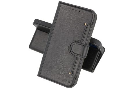 BAOHU KAIYUE - Luxe Portemonnee Hoesje - Pasjeshouder Telefoonhoesje - Wallet Case - Geschikt voor Samsung Galaxy A72 5G - Zwart