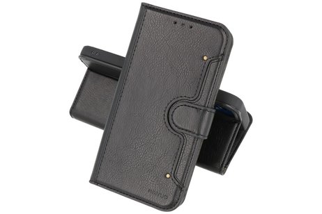 KAIYUE - Luxe Portemonnee Hoesje - Pasjeshouder Telefoonhoesje - Wallet Case - Geschikt voor Samsung Galaxy A72 5G - Zwart