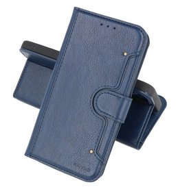 BAOHU Luxe Portemonnee Hoesje Pasjeshouder Telefoonhoesje Samsung Galaxy A72 5G - Navy