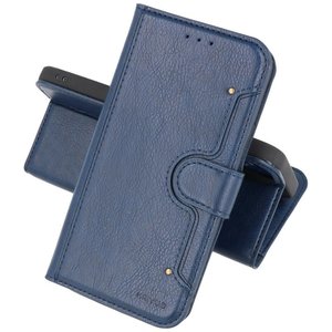 BAOHU KAIYUE - Luxe Portemonnee Hoesje - Pasjeshouder Telefoonhoesje - Wallet Case - Geschikt voor Samsung Galaxy A72 5G - Navy