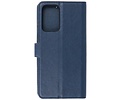 KAIYUE - Luxe Portemonnee Hoesje - Pasjeshouder Telefoonhoesje - Wallet Case - Geschikt voor Samsung Galaxy A72 5G - Navy