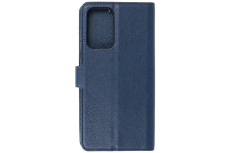 BAOHU KAIYUE - Luxe Portemonnee Hoesje - Pasjeshouder Telefoonhoesje - Wallet Case - Geschikt voor Samsung Galaxy A72 5G - Navy