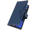 BAOHU KAIYUE - Luxe Portemonnee Hoesje - Pasjeshouder Telefoonhoesje - Wallet Case - Geschikt voor Samsung Galaxy A72 5G - Navy