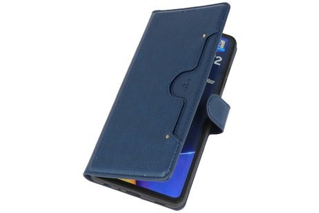 KAIYUE - Luxe Portemonnee Hoesje - Pasjeshouder Telefoonhoesje - Wallet Case - Geschikt voor Samsung Galaxy A72 5G - Navy