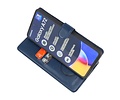BAOHU KAIYUE - Luxe Portemonnee Hoesje - Pasjeshouder Telefoonhoesje - Wallet Case - Geschikt voor Samsung Galaxy A72 5G - Navy