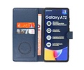 BAOHU KAIYUE - Luxe Portemonnee Hoesje - Pasjeshouder Telefoonhoesje - Wallet Case - Geschikt voor Samsung Galaxy A72 5G - Navy